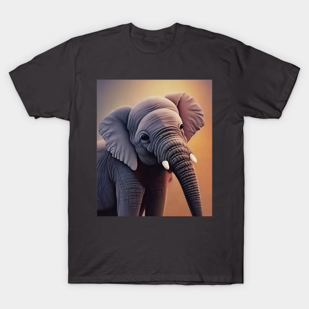 Baby Elephant T-Shirt by AmazingCorn